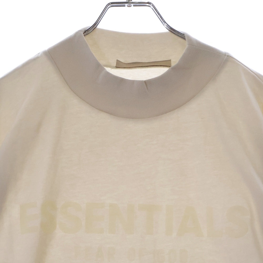 FEAR OF GOD ESSENTIALS(フィアオブゴッド エッセンシャルズ) L/S T-SHIRT ラバーロゴ 長袖Tシャツ ロンT ベージュ