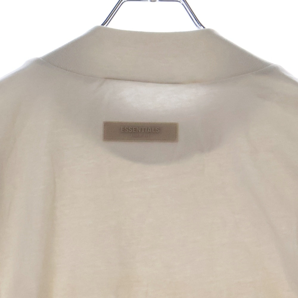 FEAR OF GOD ESSENTIALS(フィアオブゴッド エッセンシャルズ) L/S T-SHIRT ラバーロゴ 長袖Tシャツ ロンT ベージュ