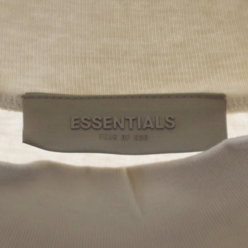 FEAR OF GOD ESSENTIALS(フィアオブゴッド エッセンシャルズ) L/S T-SHIRT ラバーロゴ 長袖Tシャツ ロンT ベージュ
