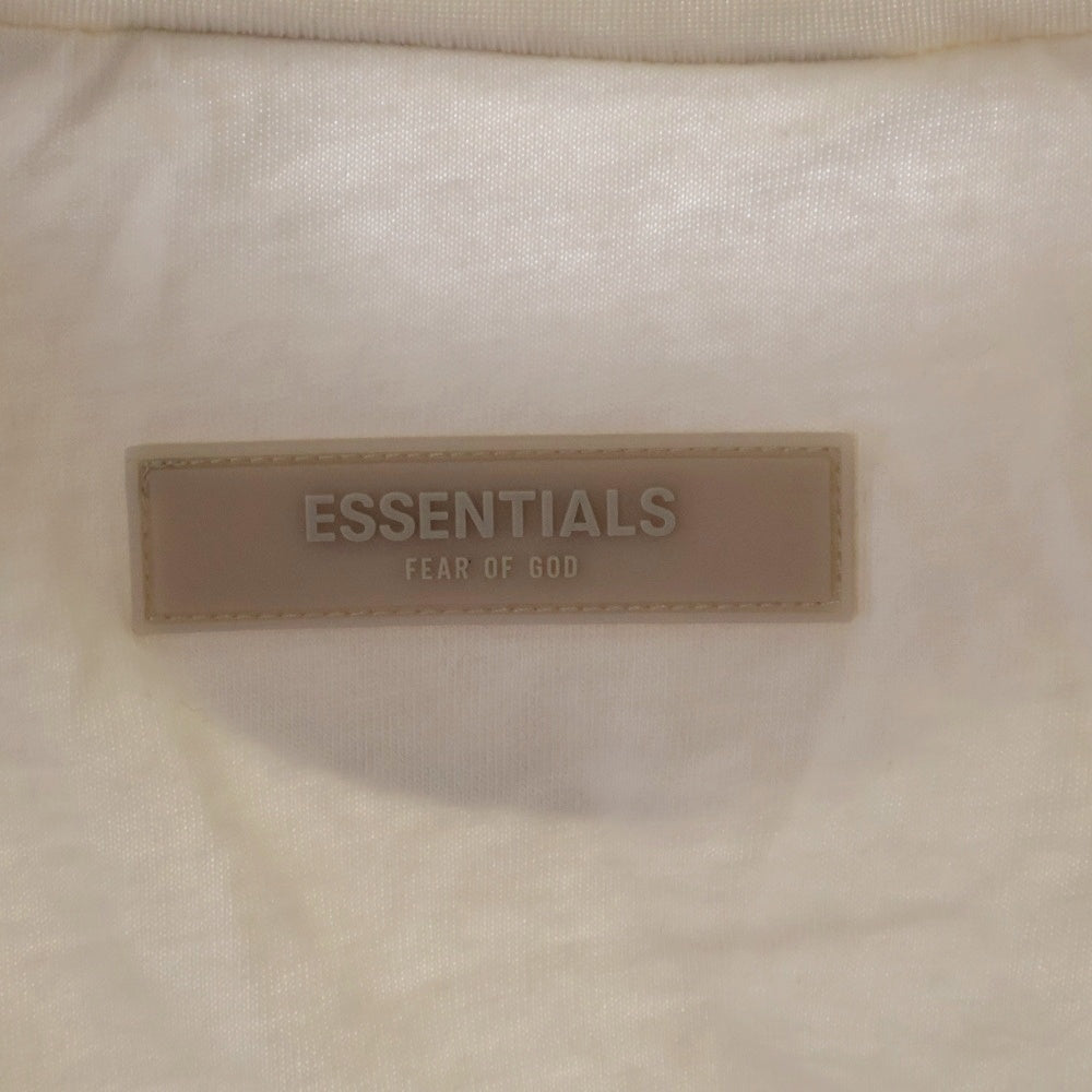FEAR OF GOD ESSENTIALS(フィアオブゴッド エッセンシャルズ) L/S T-SHIRT ラバーロゴ 長袖Tシャツ ロンT ベージュ