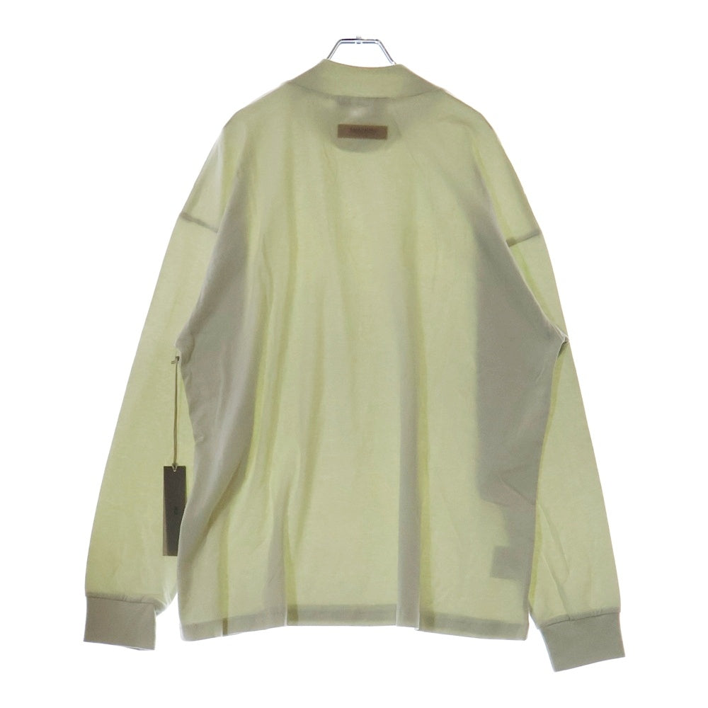 FEAR OF GOD ESSENTIALS(フィアオブゴッド エッセンシャルズ) L/S T-SHIRT ラバーロゴ 長袖Tシャツ ロンT クリーム