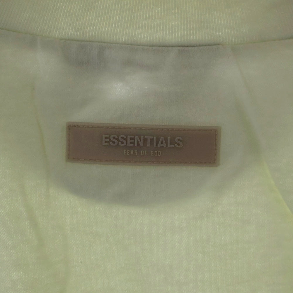 FEAR OF GOD ESSENTIALS(フィアオブゴッド エッセンシャルズ) L/S T-SHIRT ラバーロゴ 長袖Tシャツ ロンT クリーム