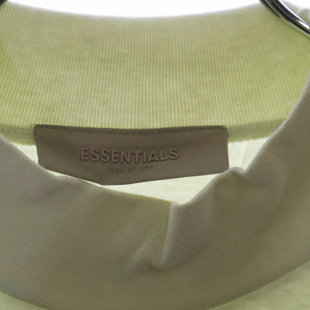 FEAR OF GOD ESSENTIALS(フィアオブゴッド エッセンシャルズ) L/S T-SHIRT ラバーロゴ 長袖Tシャツ ロンT クリーム