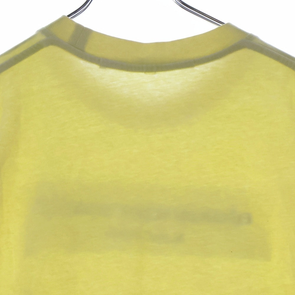 ALEXANDER WANG(アレキサンダーワン) Embossed Logo Acid Tee ウォッシュド加工半袖Tシャツ イエロー