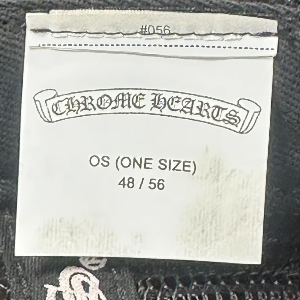 CHROME HEARTS(クロムハーツ) TRUCKER CAP トラッカーキャップ CH刺繍パッチクロスボール付メッシュ帽子 ブラック