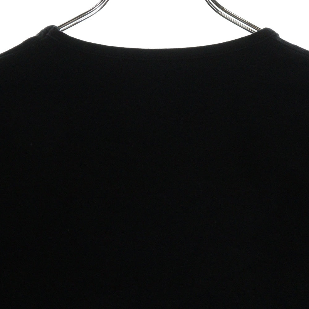 DOLCE & GABBANA(ドルチェアンドガッバーナ) Line Stone Logo T-shirts ラインストーンロゴTシャツ レディース半袖Tシャツ ブラック