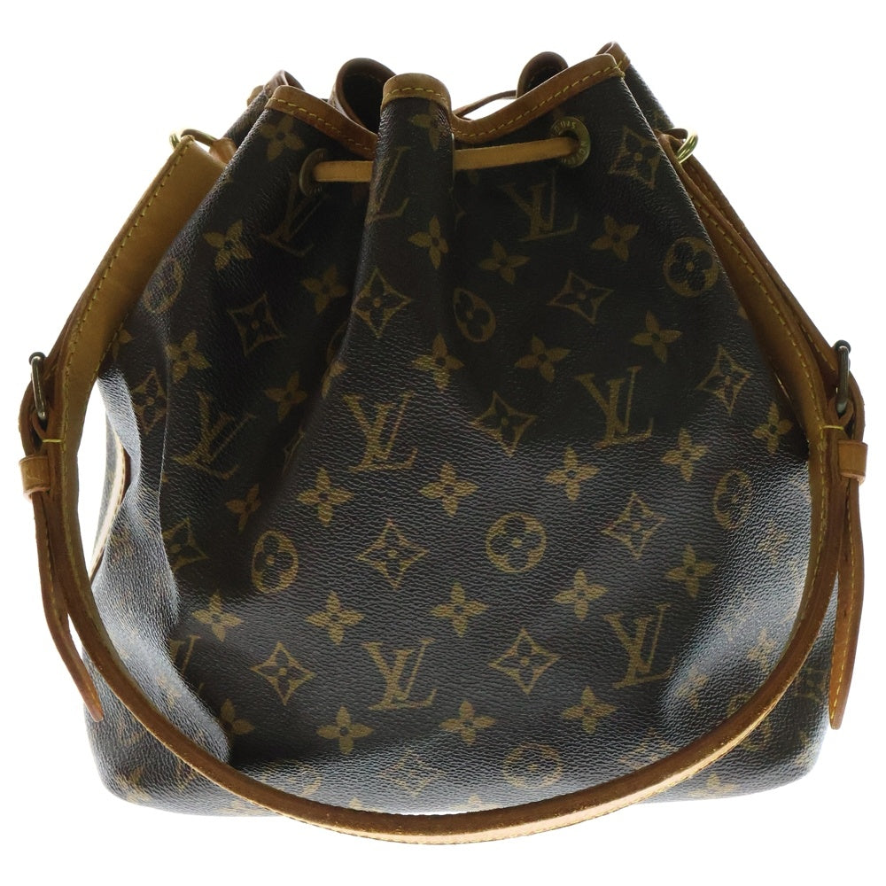 LOUIS VUITTON(ルイヴィトン) M42226 プチ・ノエ モノグラム レディースドローストリングバッグ 巾着バッグ ブラウン