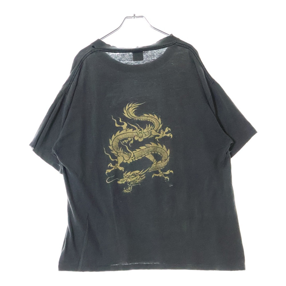 STUSSY(ステューシー) 80S VINTAGE OLD STUSSY DRAGON T-SHIRT ヴィンテージ オールド ドラゴン 半袖Tシャツ グレー