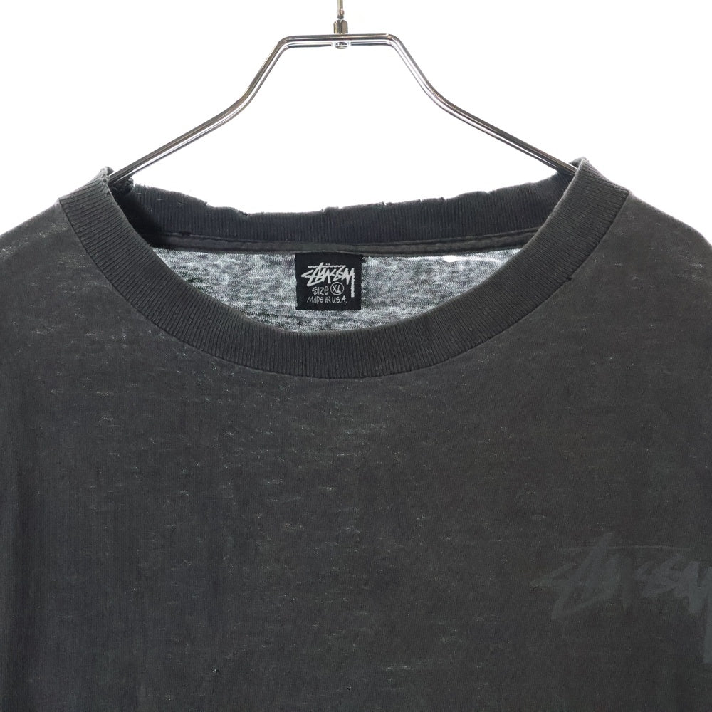 STUSSY(ステューシー) 80S VINTAGE OLD STUSSY DRAGON T-SHIRT ヴィンテージ オールド ドラゴン 半袖Tシャツ グレー