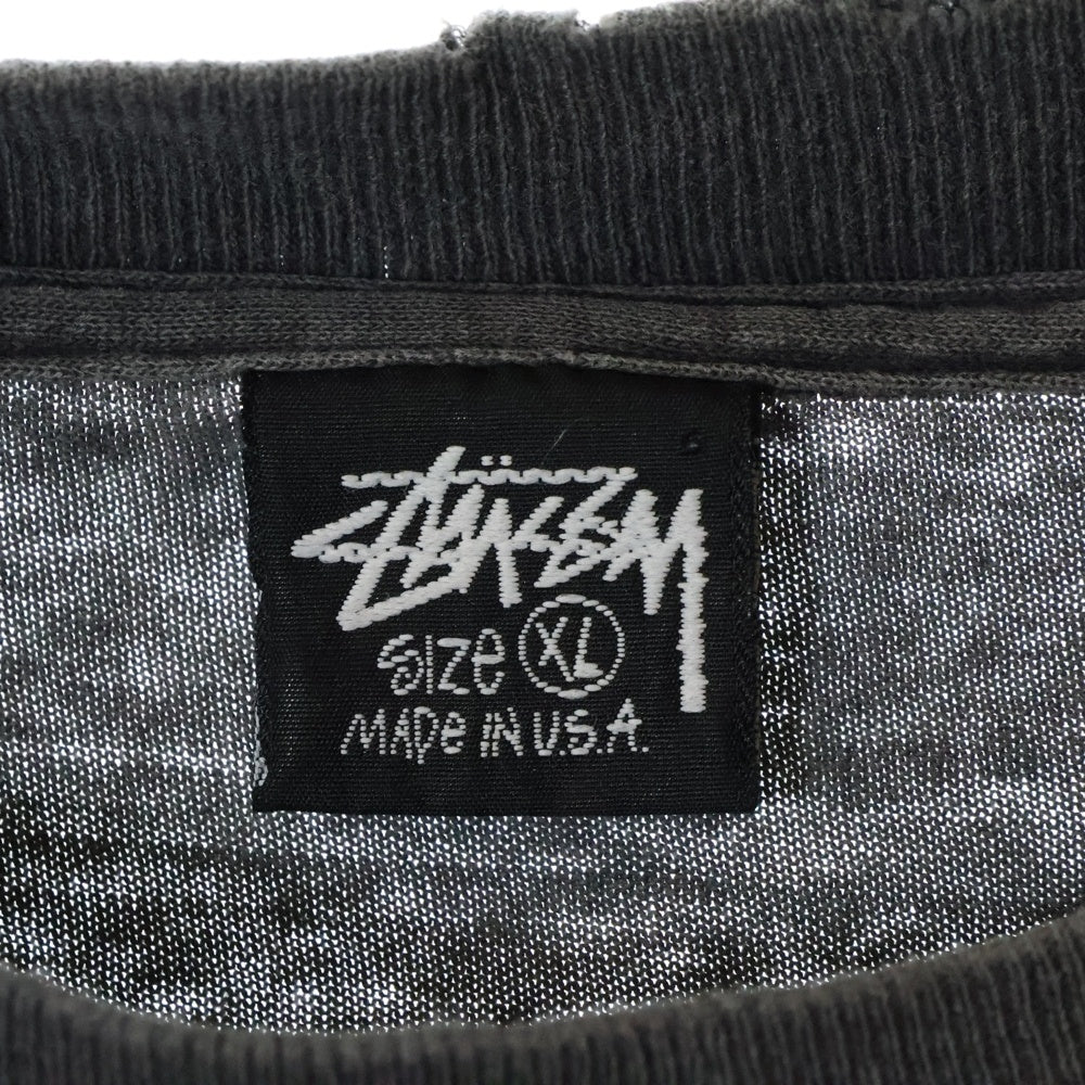 STUSSY(ステューシー) 80S VINTAGE OLD STUSSY DRAGON T-SHIRT ヴィンテージ オールド ドラゴン 半袖Tシャツ グレー
