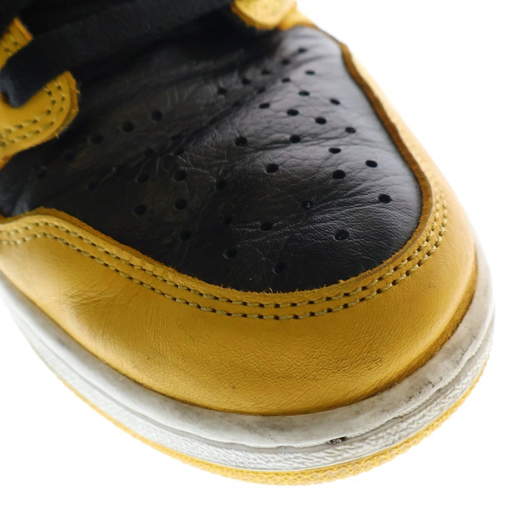 NIKE(ナイキ) AIR JORDAN1 HIGH OG エアジョーダン1 パラン ハイカットスニーカー イエロー US9/27cm 555088-701