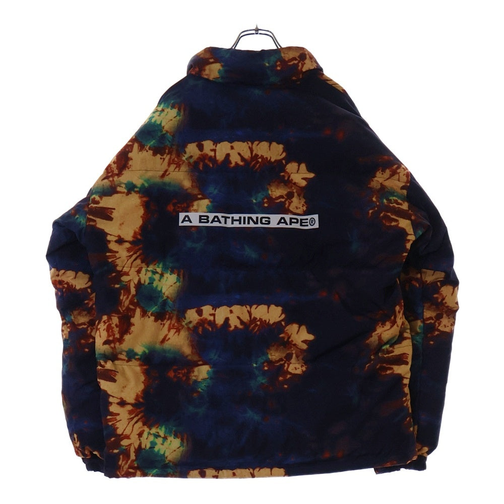 A BATHING APE(アベイシングエイプ) 22SS Tie Die Down Jacket ナイロンダウンジャケット ネイビー 001DNI301004M