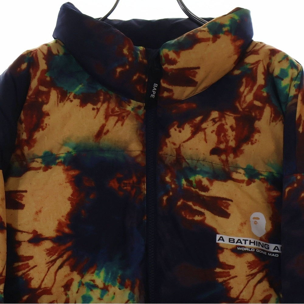 A BATHING APE(アベイシングエイプ) 22SS Tie Die Down Jacket ナイロンダウンジャケット ネイビー 001DNI301004M