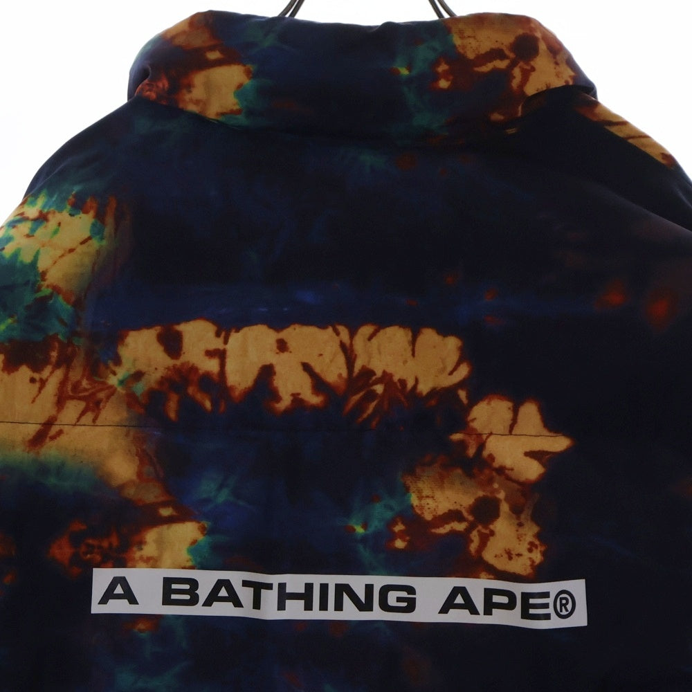 A BATHING APE(アベイシングエイプ) 22SS Tie Die Down Jacket ナイロンダウンジャケット ネイビー 001DNI301004M