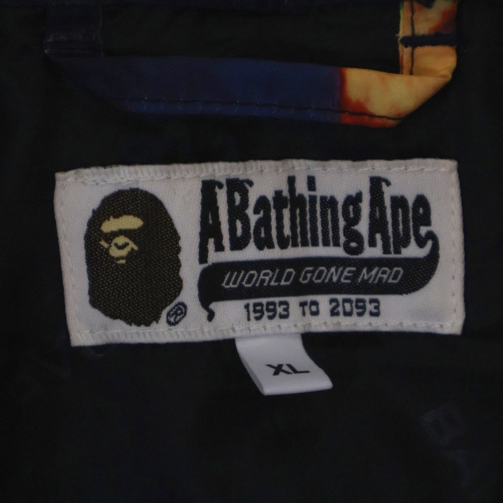 A BATHING APE(アベイシングエイプ) 22SS Tie Die Down Jacket ナイロンダウンジャケット ネイビー 001DNI301004M