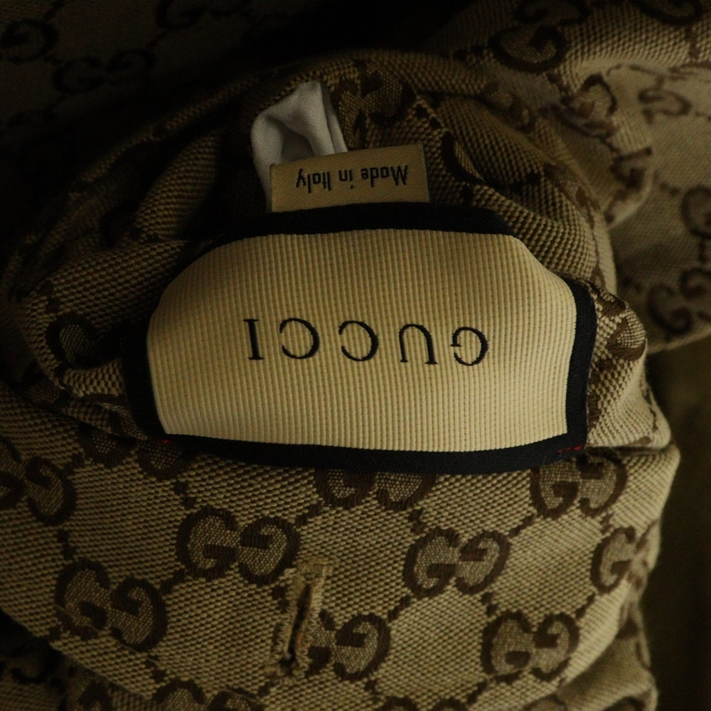 GUCCI(グッチ) 21AW DOUBLE SIDED RETRO GG PRINTING JACKET GG総柄 リバーシブルジャケット ブラウン 654842 Z8AN5