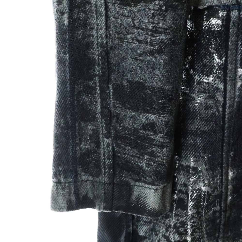 DIESEL(ディーゼル) DE-PIA-FSE シースルー デニムロングコート レディース ブラック A13809