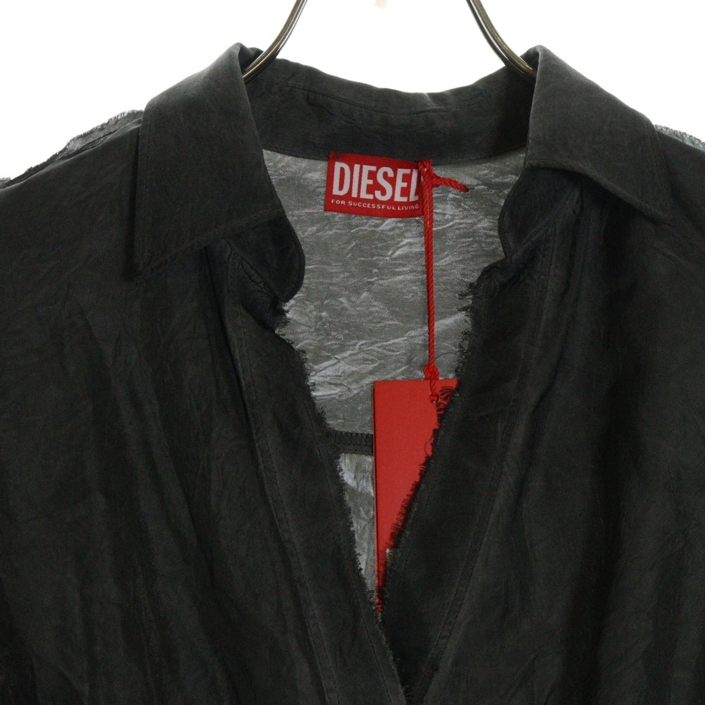 DIESEL(ディーゼル) C-RAZY-Q1 アシンメトリー長袖シャツ レディース A17311