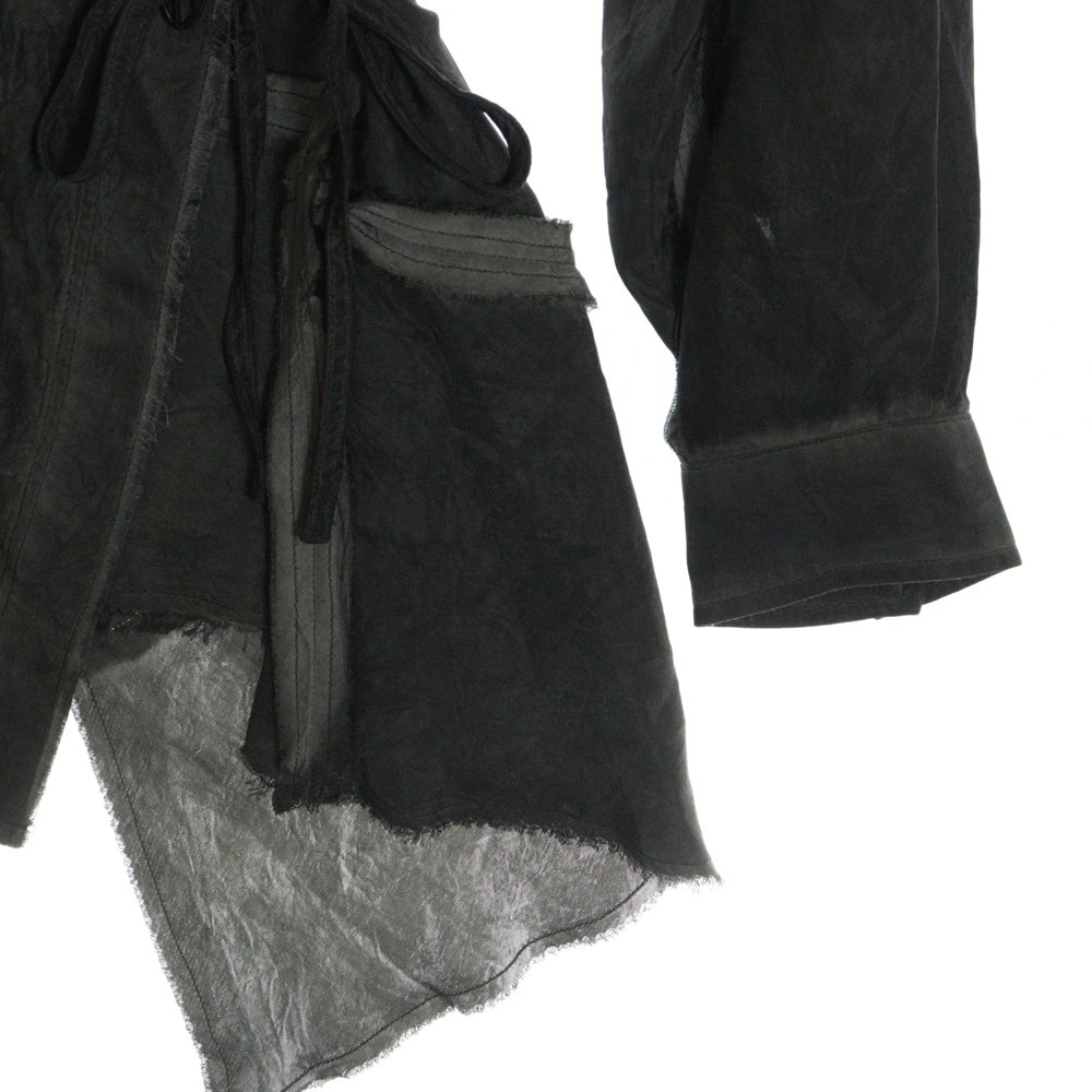 DIESEL(ディーゼル) C-RAZY-Q1 アシンメトリー長袖シャツ レディース A17311