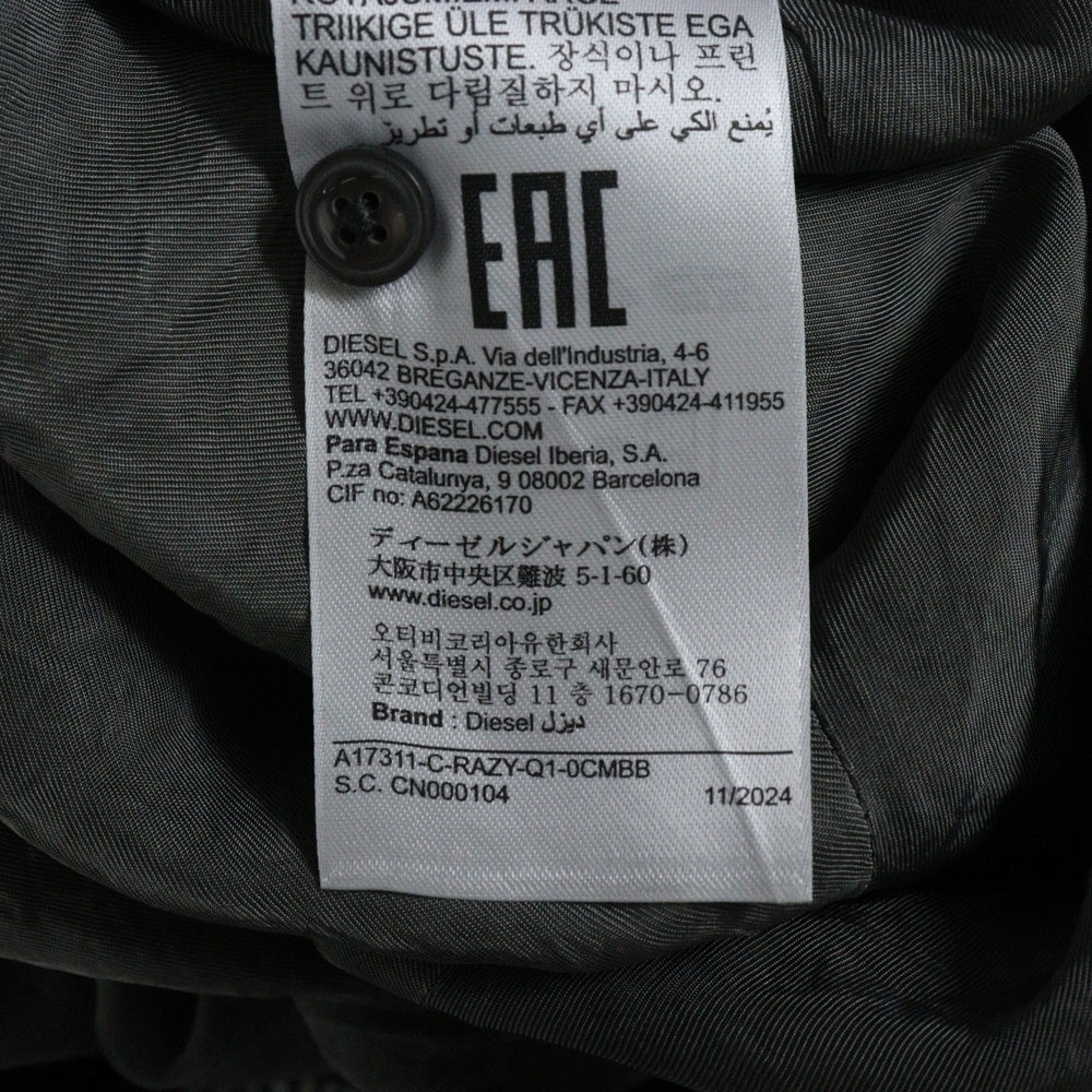 DIESEL(ディーゼル) C-RAZY-Q1 アシンメトリー長袖シャツ レディース A17311