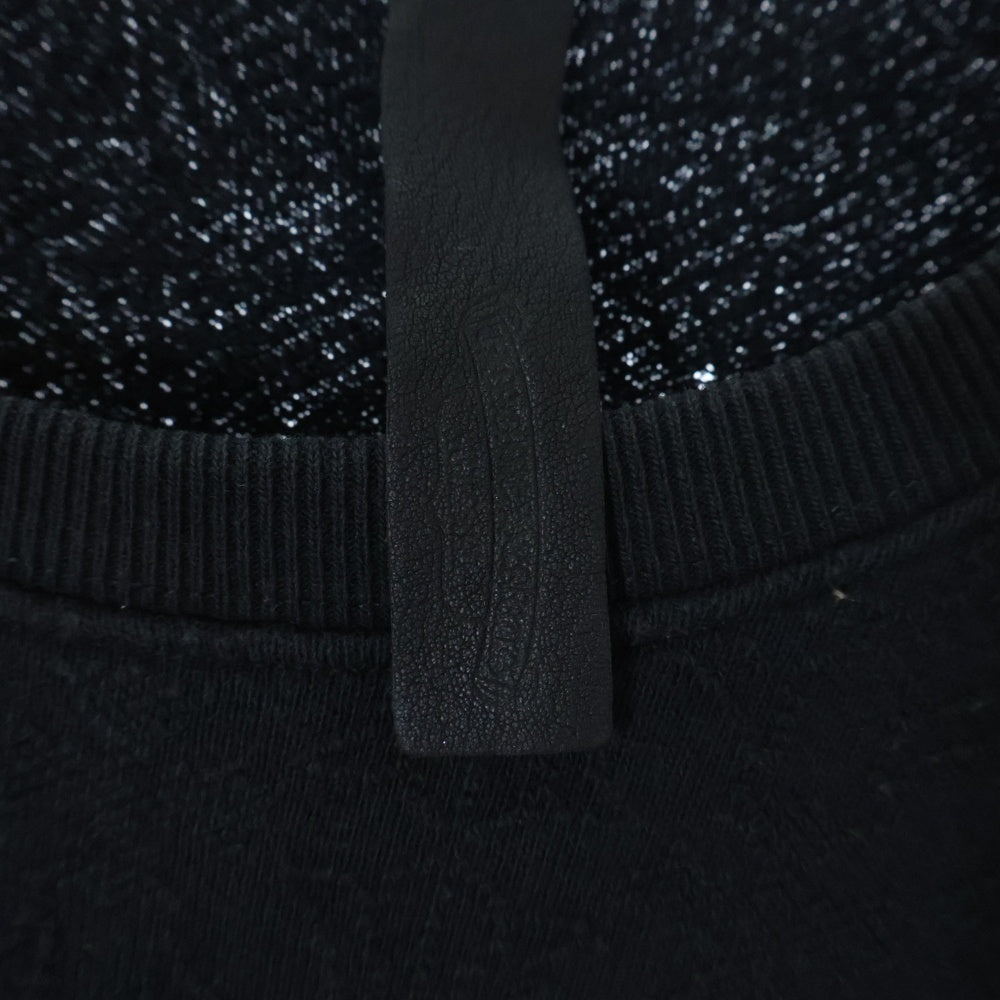 CHROME HEARTS(クロムハーツ) Y NOT ワイノット ロゴ刺繍 CHプラス総柄 長袖Tシャツ ロンT カットソー ブラック