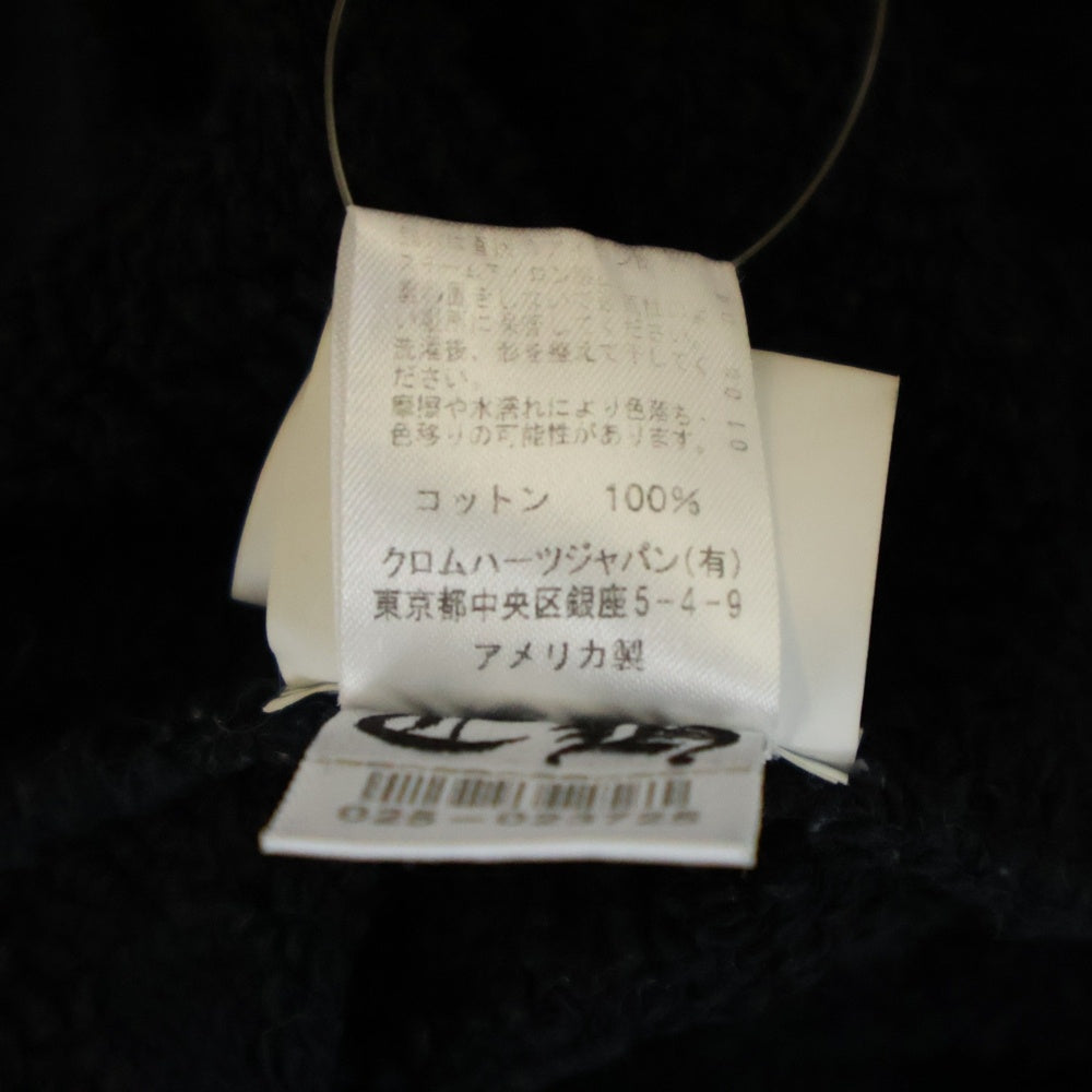 CHROME HEARTS(クロムハーツ) Y NOT ワイノット ロゴ刺繍 CHプラス総柄 長袖Tシャツ ロンT カットソー ブラック