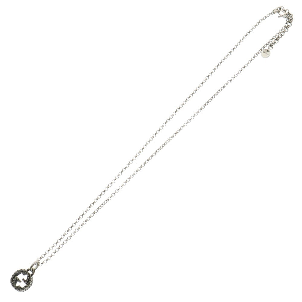 GUCCI(グッチ) Ag925 インターロッキングG ネックレス 1382F1 シルバー