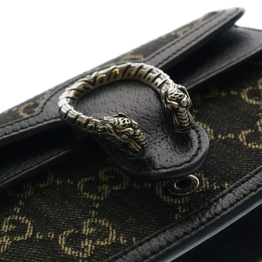 GUCCI(グッチ) GGデニム ディオニュソス スーパーミニバッグ チェーンバッグ 2WAY レディースショルダーバッグ ブラック