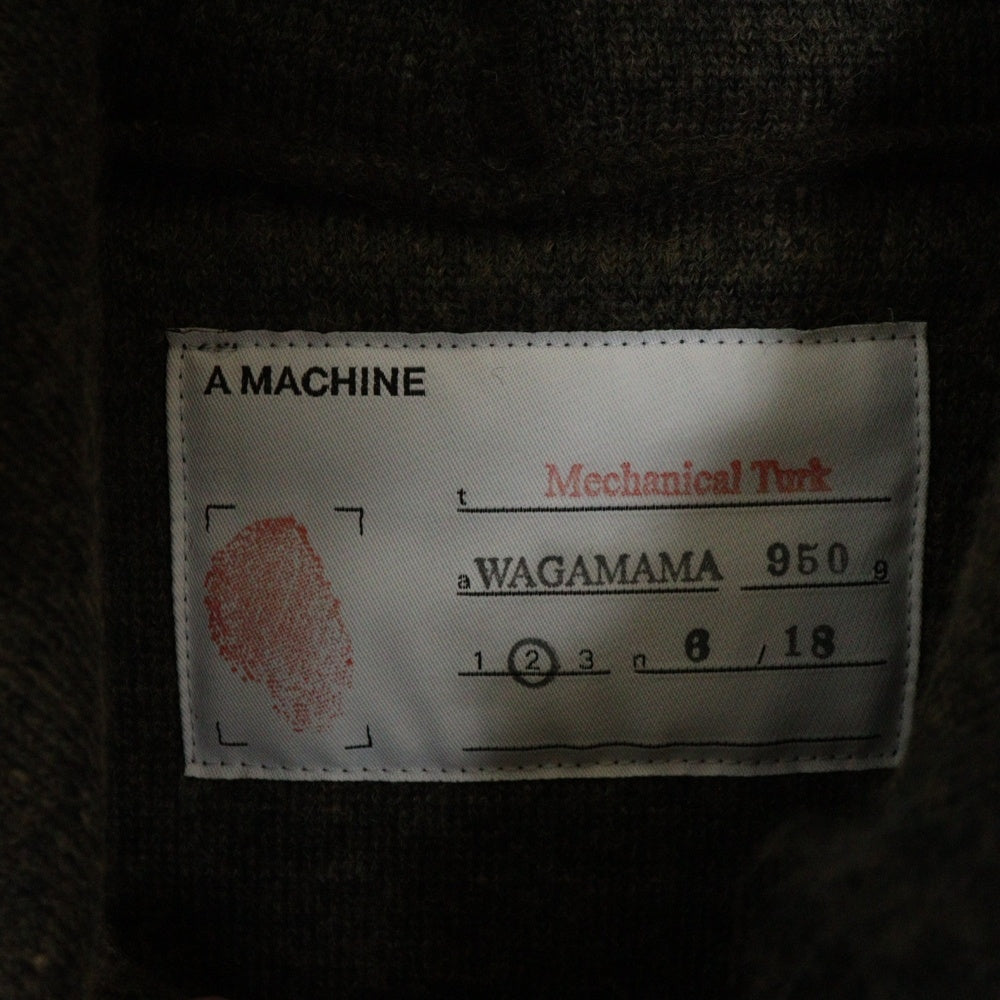 A MACHINE(エーマシーン) Mechanical Turk WAGAMAMA Lamb and Camel Hoodie ボアフーディー プルオーバーボアパーカー フーディー ブラウン 24-LCH
