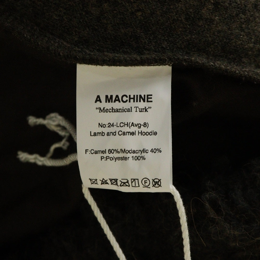 A MACHINE(エーマシーン) Mechanical Turk WAGAMAMA Lamb and Camel Hoodie ボアフーディー プルオーバーボアパーカー フーディー ブラウン 24-LCH