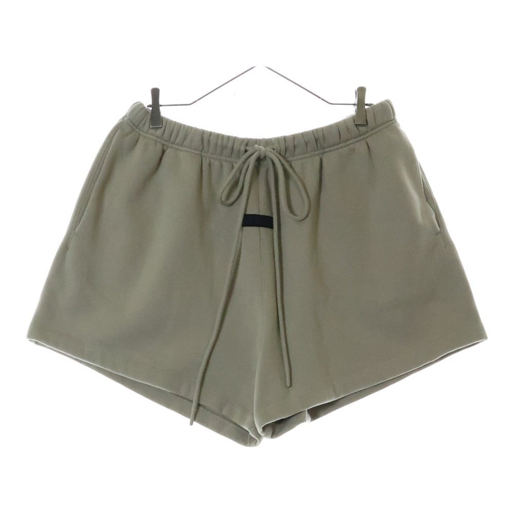 FEAR OF GOD ESSENTIALS(フィアオブゴッド エッセンシャルズ) SHORT PANTS ラバーロゴ スウェットハーフパンツ ショーツ グレー