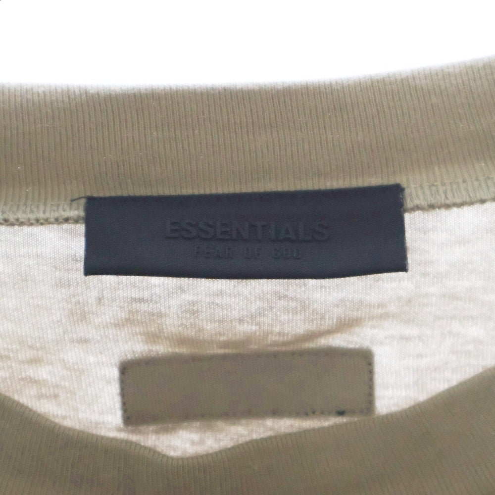 FEAR OF GOD ESSENTIALS(フィアオブゴッド エッセンシャルズ) S/S T-SHIRT ラバーロゴ 半袖Tシャツ グレー