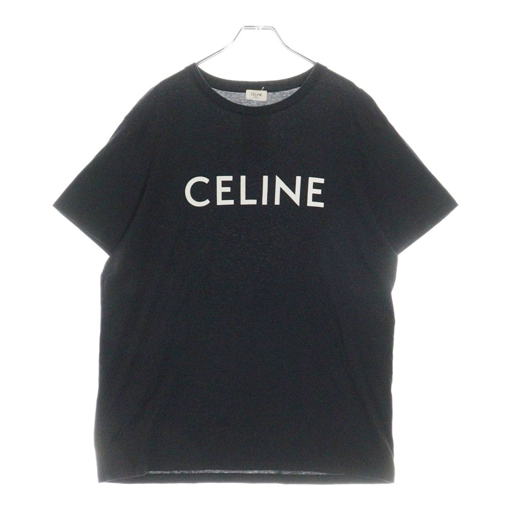 CELINE(セリーヌ) Logo T-Shirt ロゴプリント 半袖Tシャツ ブラック 2X308916G