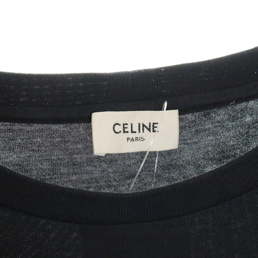 CELINE(セリーヌ) Logo T-Shirt ロゴプリント 半袖Tシャツ ブラック 2X308916G