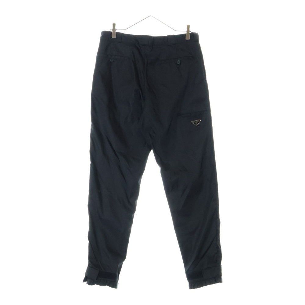 PRADA(プラダ) 19AW Nylon Gabardine Trousers トライアングルロゴ ナイロンパンツ ブラック SPG41 S182 I18