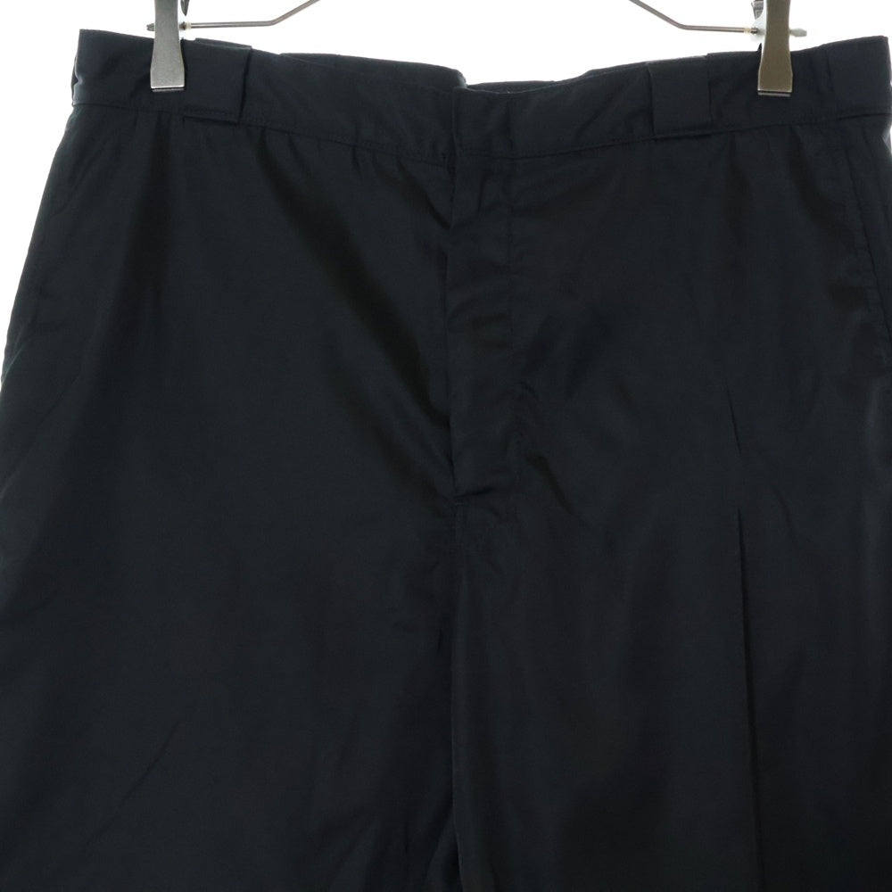 PRADA(プラダ) 19AW Nylon Gabardine Trousers トライアングルロゴ ナイロンパンツ ブラック SPG41 S182 I18