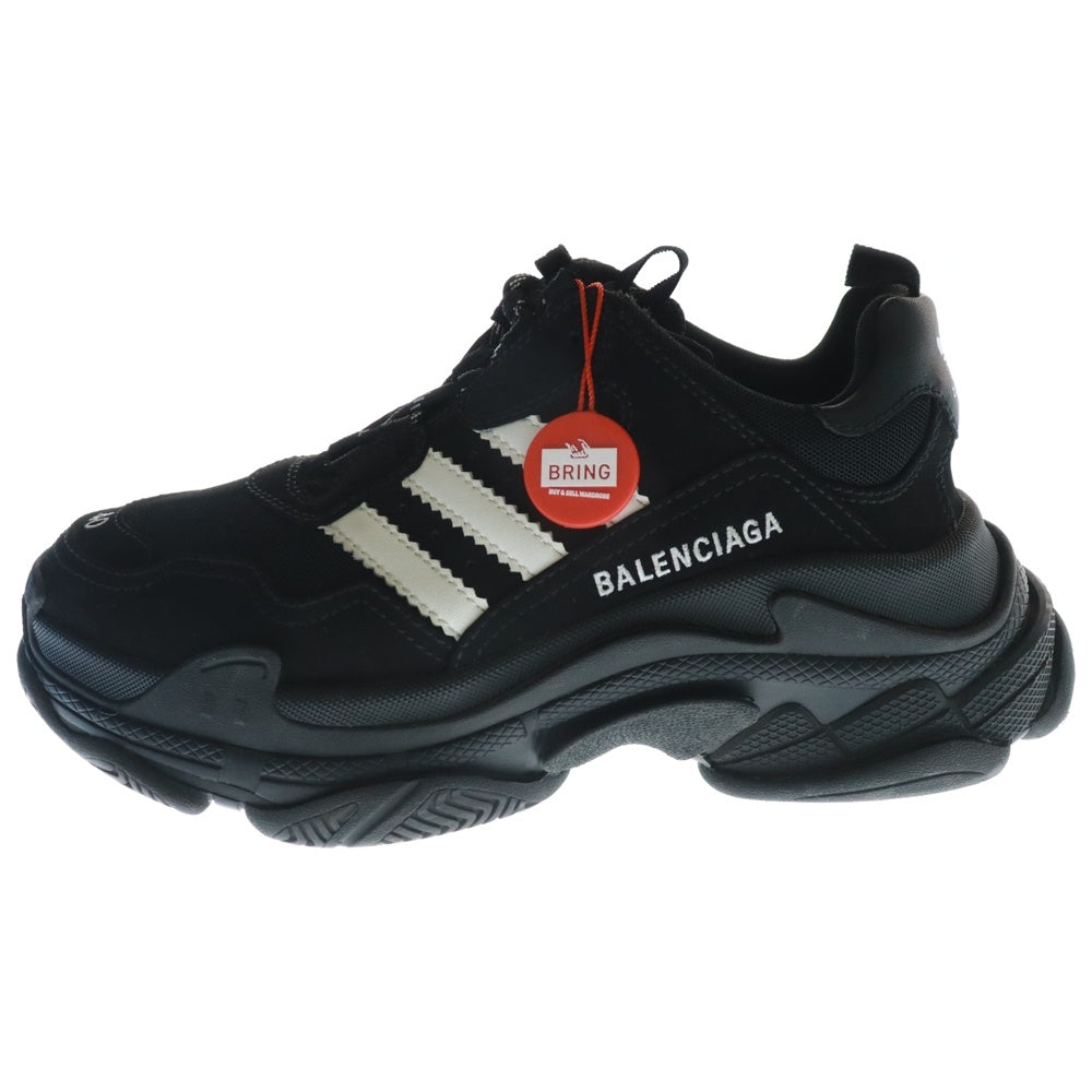 BALENCIAGA(バレンシアガ) × adidas TRIPLE S TRAINERS 712821 アディダス トリプルエス レースアップスニーカー ダッドスニーカー ブラック