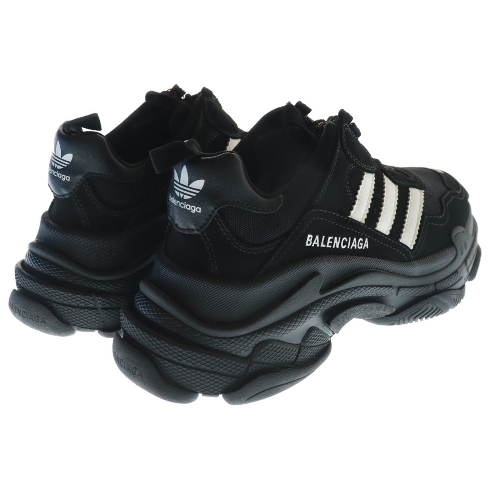 BALENCIAGA(バレンシアガ) × adidas TRIPLE S TRAINERS 712821 アディダス トリプルエス レースアップスニーカー ダッドスニーカー ブラック