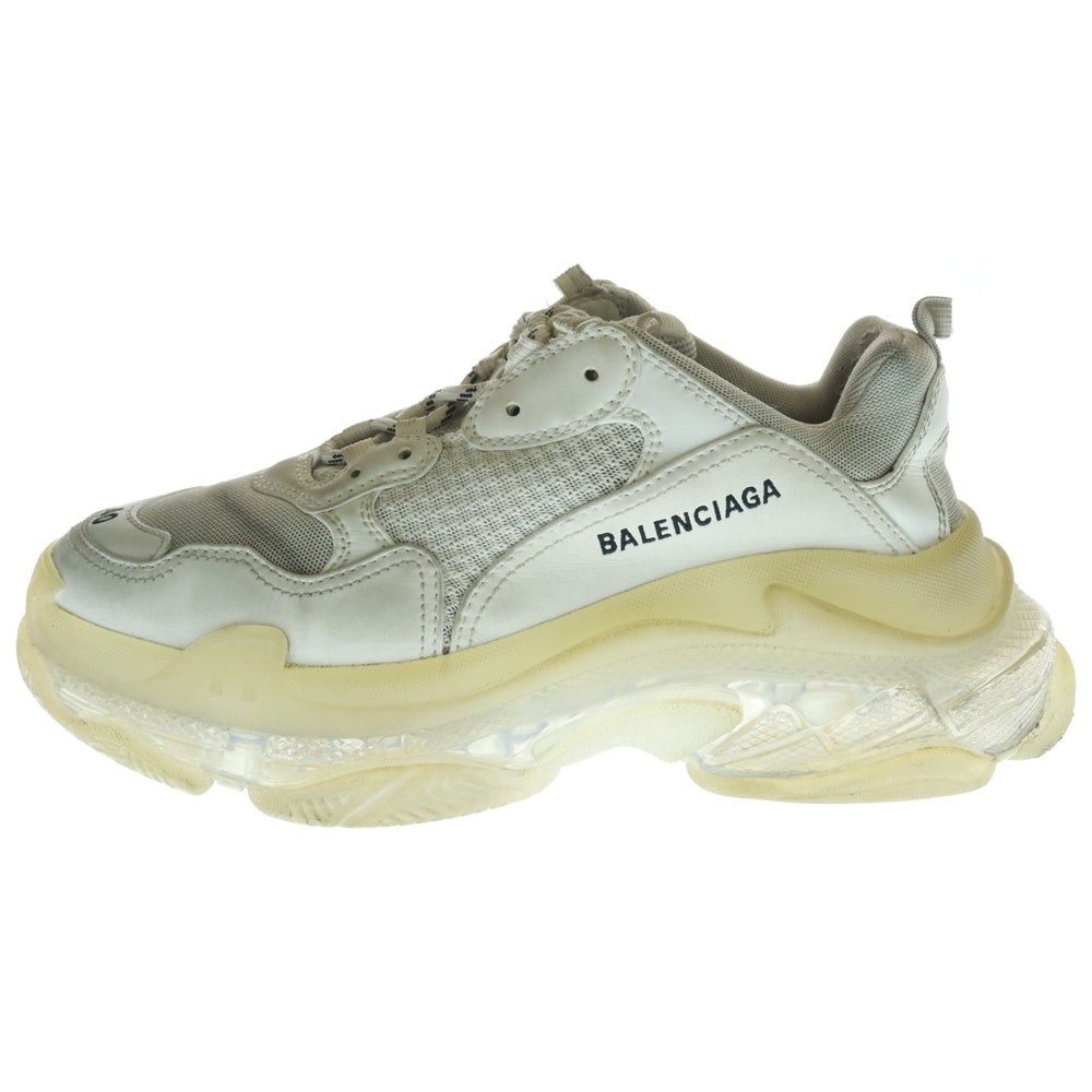 BALENCIAGA(バレンシアガ) TRIPLE S トリプルS クリアソール メッシュ ローカットスニーカー ホワイト 544351