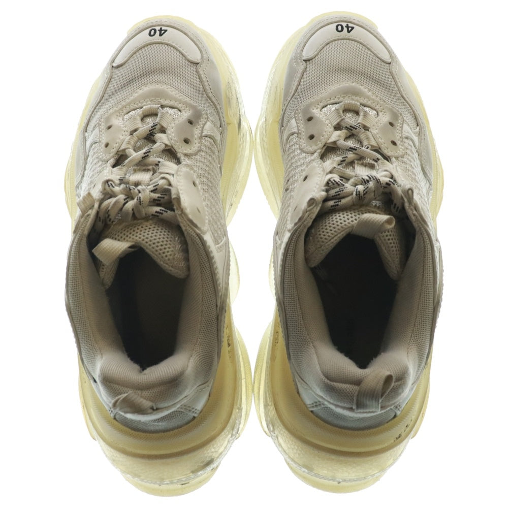 BALENCIAGA(バレンシアガ) TRIPLE S トリプルS クリアソール メッシュ ローカットスニーカー ホワイト 544351