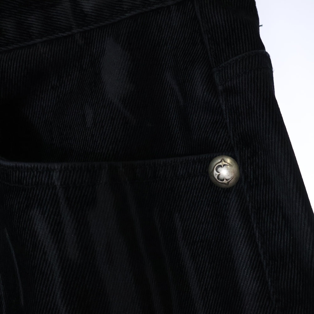 THUG CLUB(サグクラブ) 25SS Blood Lazered Denim Pants ブラッドレーザードデニムパンツ ブラック TC25PT1002