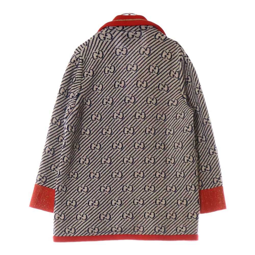 GUCCI(グッチ) Wool Knit Jacket GG総柄 ウールニットジャケット ベージュ 553505 XKAIV