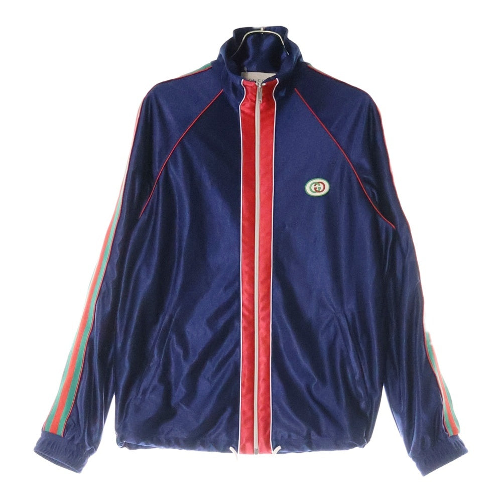 GUCCI(グッチ) シェリーライン シャイニージャージー トラックジャケット ネイビー 655341 XJDF1