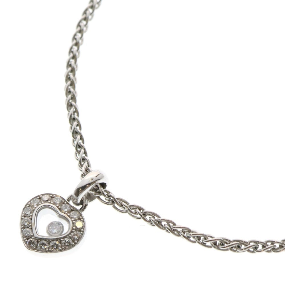 CHOPARD(ショパール) K18WG Happy Diamond Necklace ハッピーダイヤモンドネックレス ハート ペンダントネックレス ホワイトゴールド