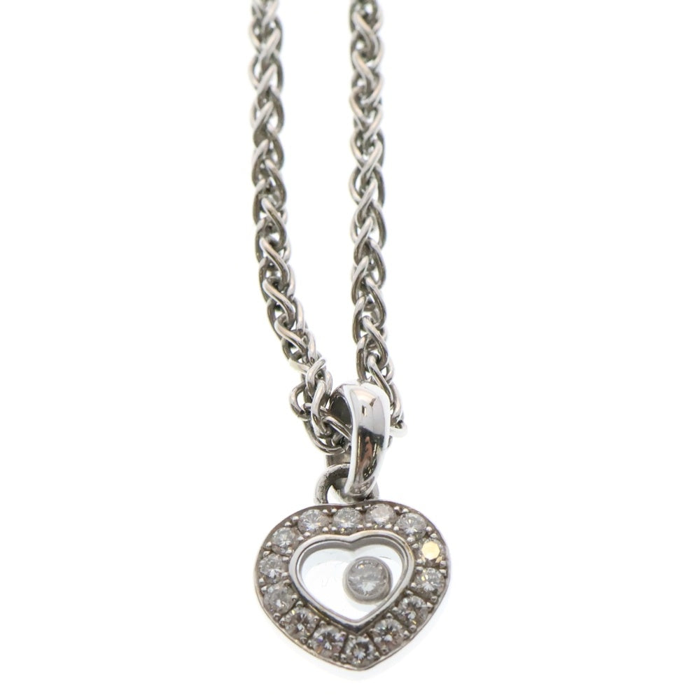 CHOPARD(ショパール) K18WG Happy Diamond Necklace ハッピーダイヤモンドネックレス ハート ペンダントネックレス ホワイトゴールド