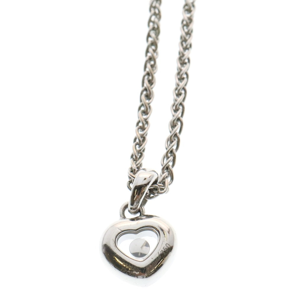 CHOPARD(ショパール) K18WG Happy Diamond Necklace ハッピーダイヤモンドネックレス ハート ペンダントネックレス ホワイトゴールド