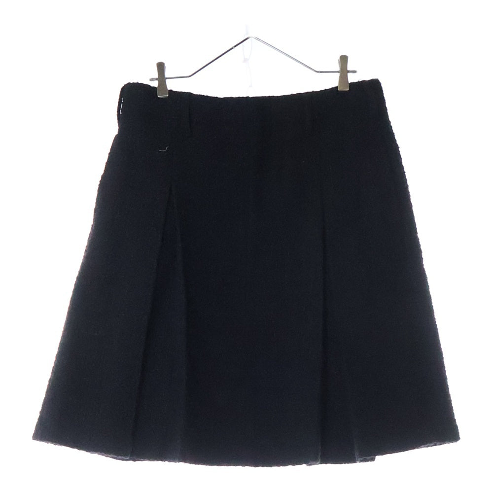 AMBUSH(アンブッシュ) PLEATED TWEED MIDI SKIRT プリーツ ツイードミッドスカート ブラック レディース