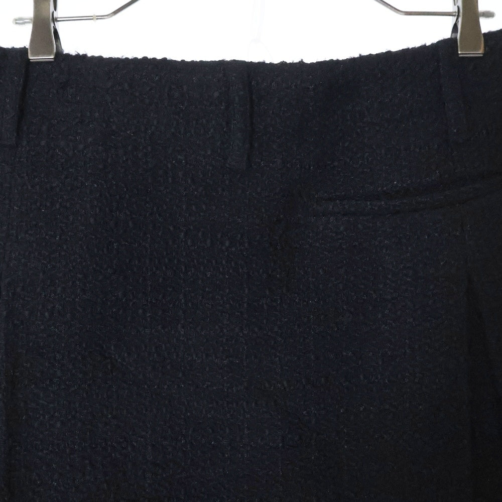 AMBUSH(アンブッシュ) PLEATED TWEED MIDI SKIRT プリーツ ツイードミッドスカート ブラック レディース