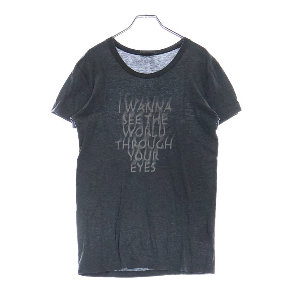 Dior HOMME(ディオールオム) フロントロゴ クルーネック 半袖Tシャツ カットソー グレー 0H3369450107