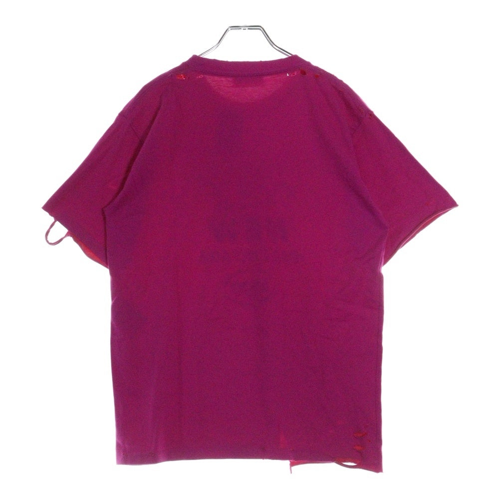 BALENCIAGA(バレンシアガ) This Is Not The New T-Shirt ダメージ加工 半袖Tシャツ ピンク 661705 TKVE1